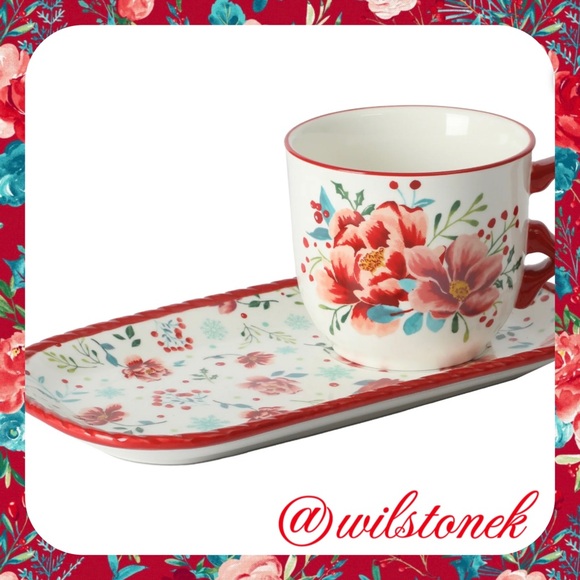 The Pioneer Woman Merry Meadow 2-piece Mug and Tray Set. - Picture 1 of 6